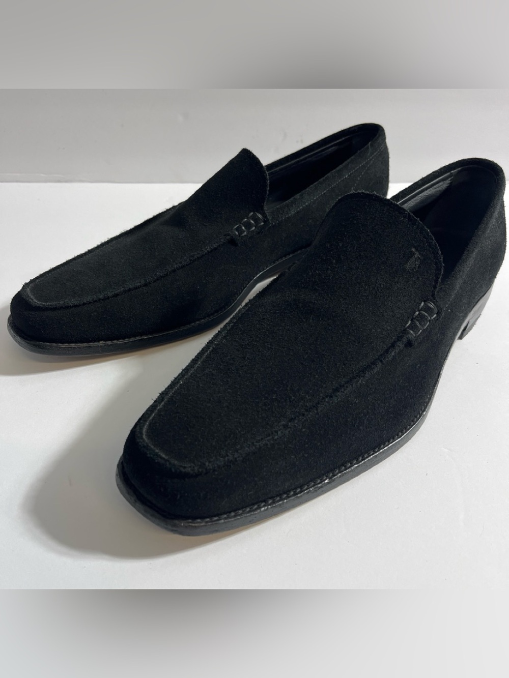 Tod's Men's Black Suede Slip-On Loafers